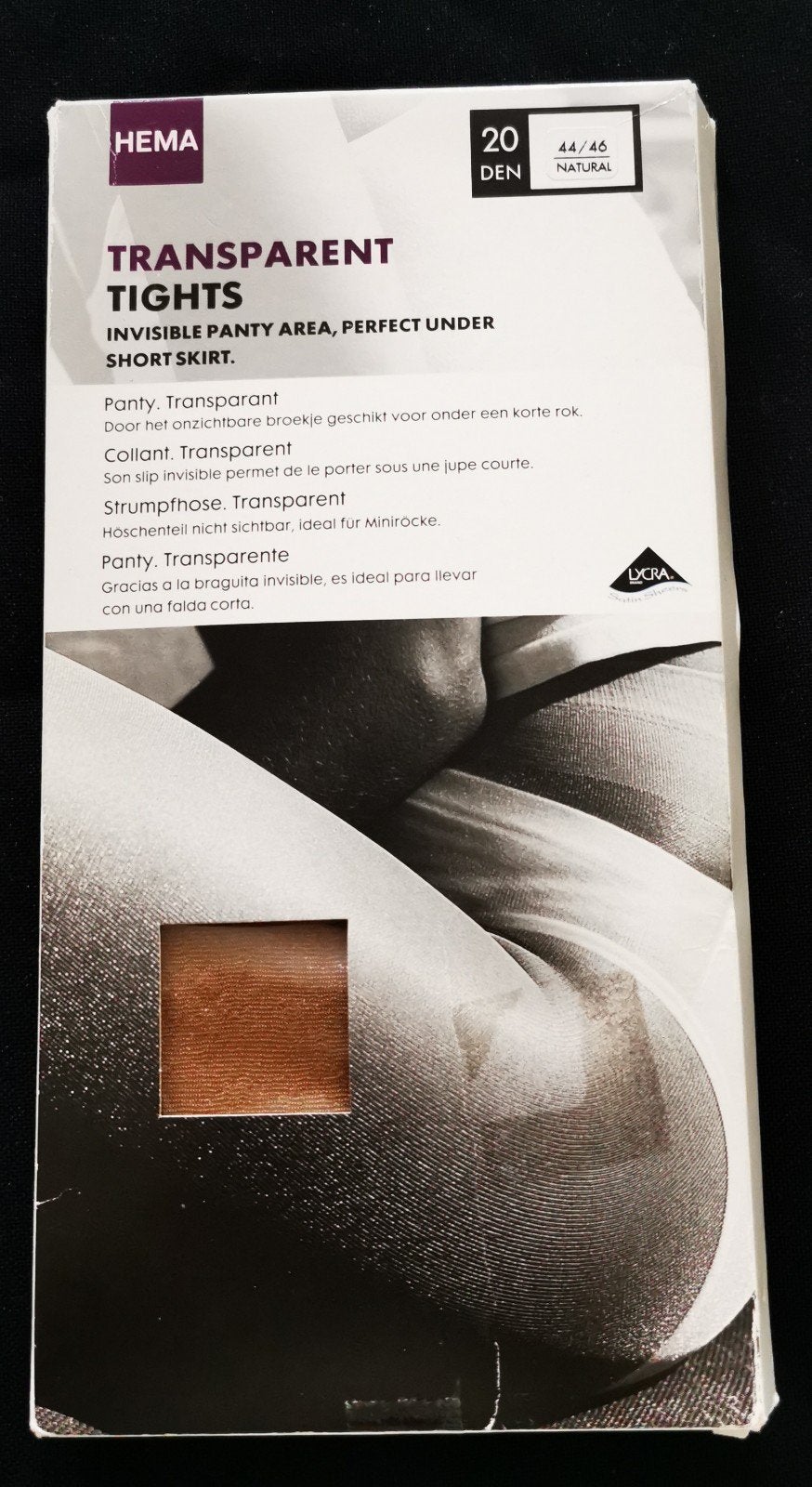 Hema panty onzichtbaar broekje 20 Denier Maat 44/46 Natural, Kleding | Dames, Leggings, Maillots en Panty's, Zwart, Nieuw, Ophalen of Verzenden