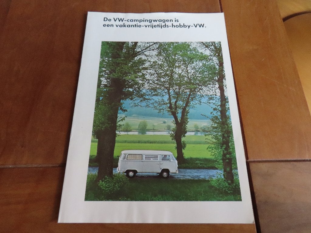Zeldzame folder Volkswagen Transporter Campingwagen 1971, Volkswagen, Ophalen of Verzenden, Zo goed als nieuw, Volkswagen