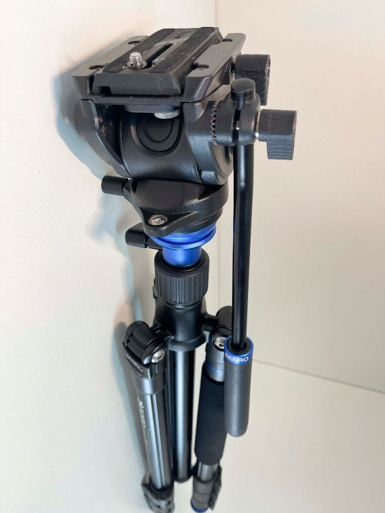 Benro A2883F professioneel videostatief met S4 Pro videokop, Audio, Tv en Foto, N, N, Benro, Zo goed als nieuw