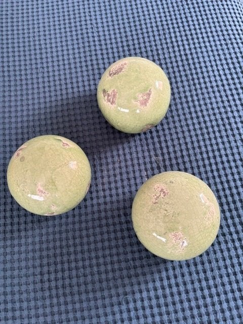 keramische bollen, Ophalen