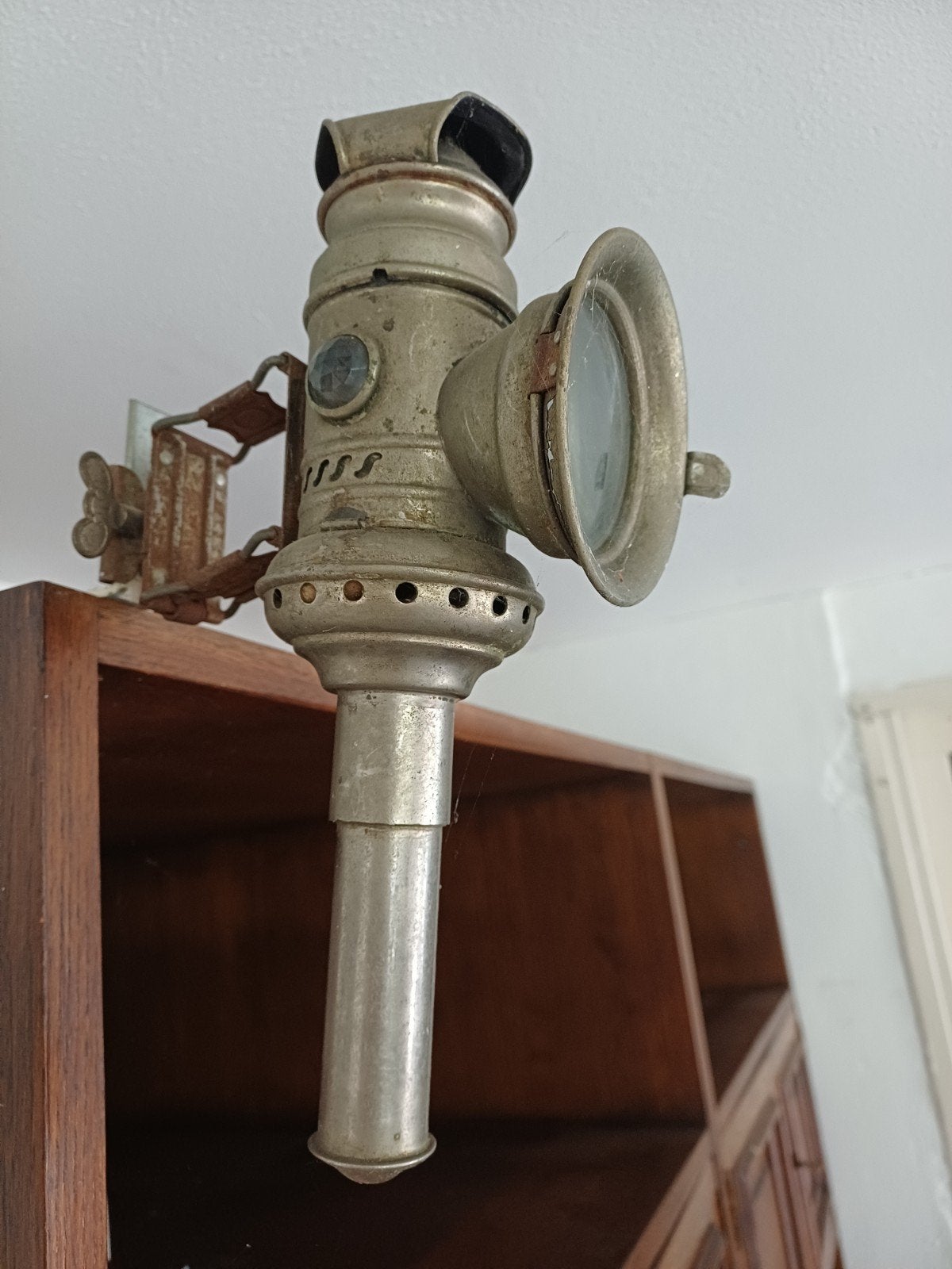 Antieke fietslamp - Oude fietslamp, Ophalen