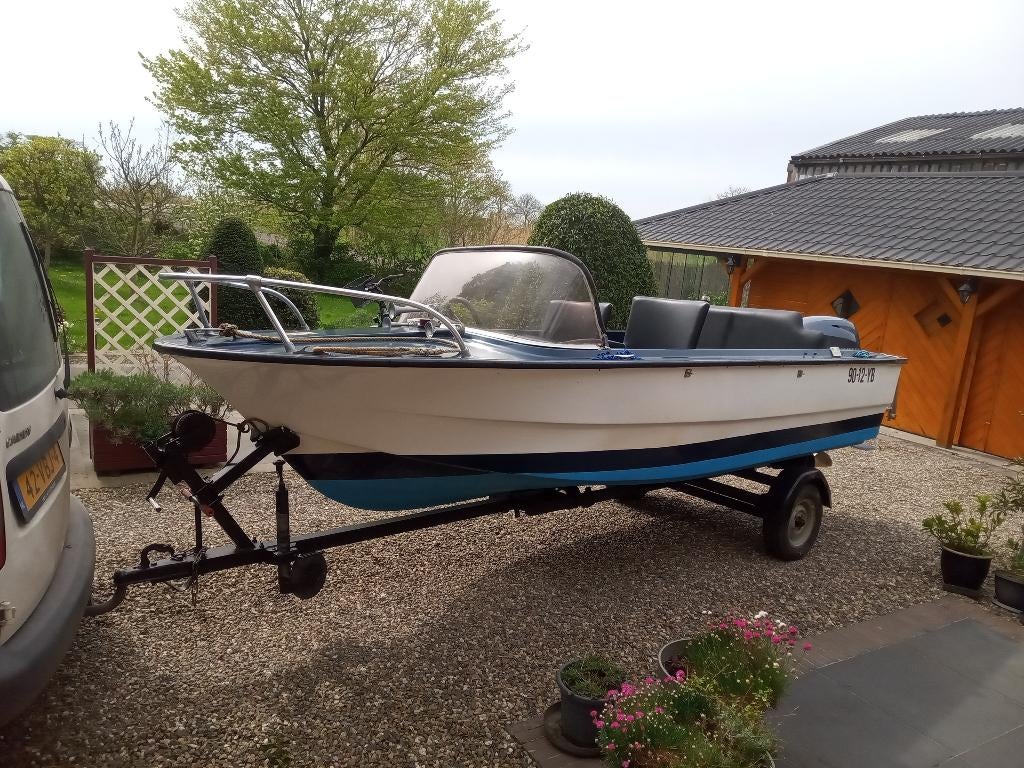 Toerspeedboot Almarine 14E, Gebruikt, Buitenboordmotor, Polyester, Speedboot