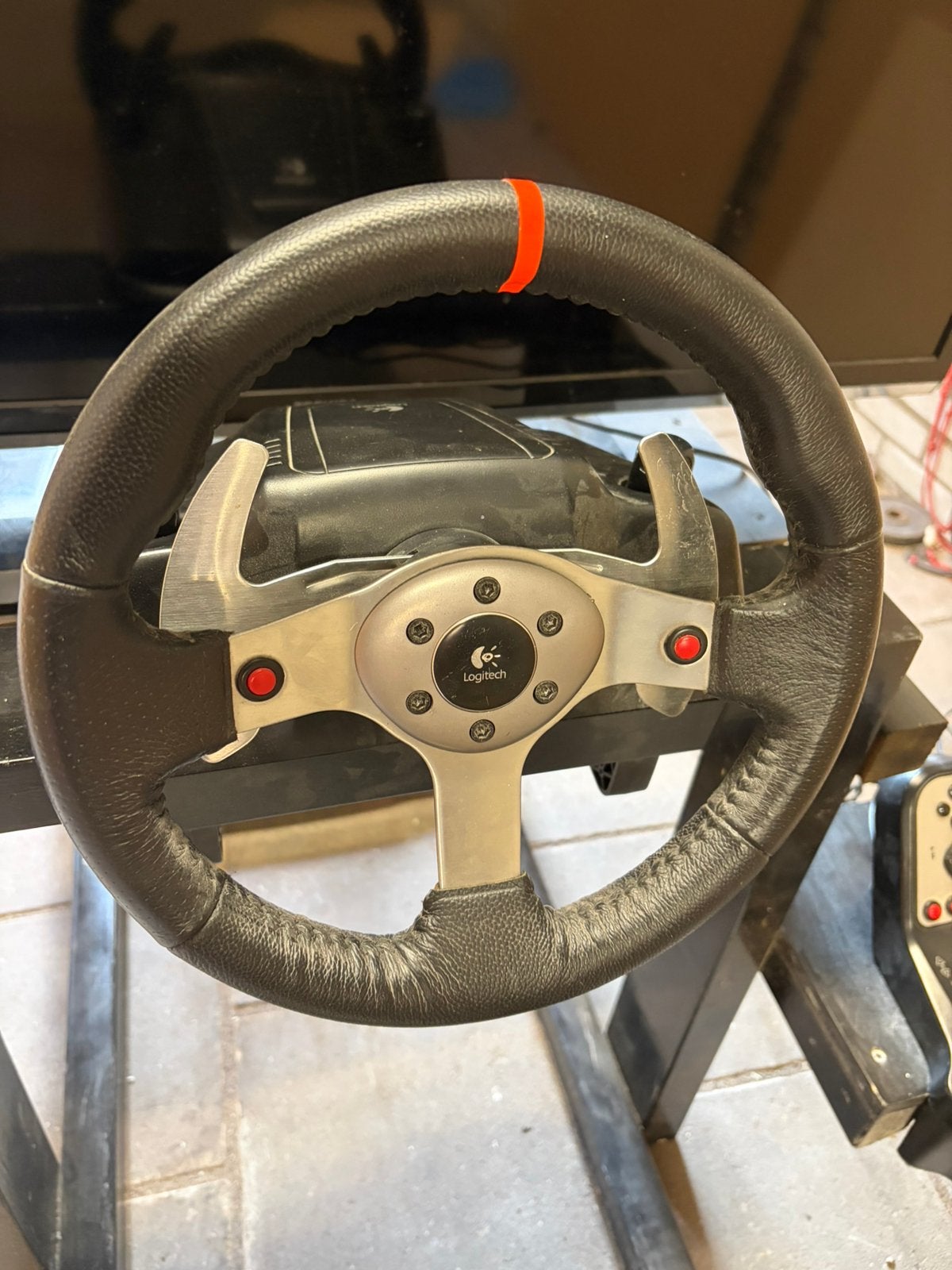 Logitech G25 set (Stuur, Pedalen, Shifter + Adapters), Ophalen, Gebruikt