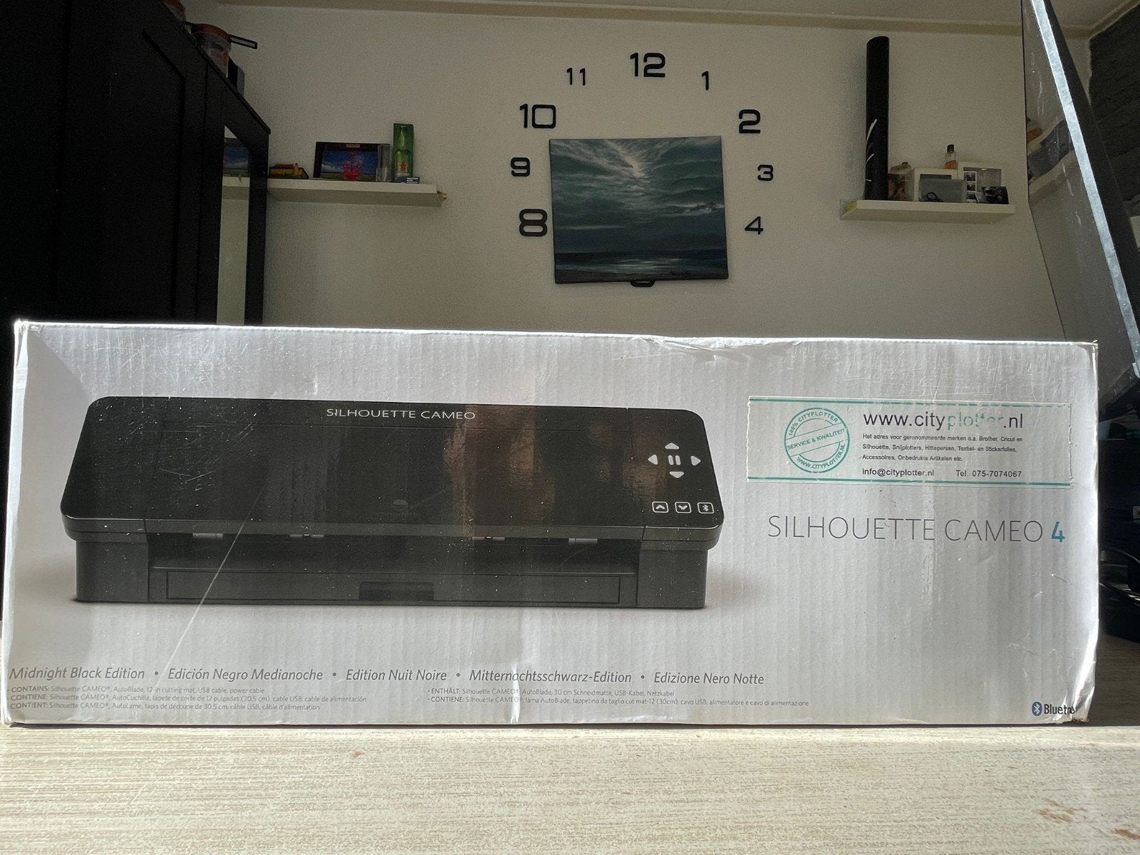 Silhouette Cameo 4 Midnight black Edition, Nieuw, Silhouette, Machine, Ophalen