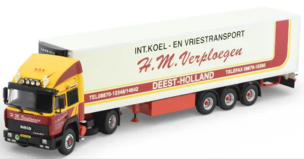 IVECO TurboStar trekker met koeloplegger "H.M. Verploegen", Ophalen of Verzenden, Nieuw, Bus of Vrachtwagen, Tekno