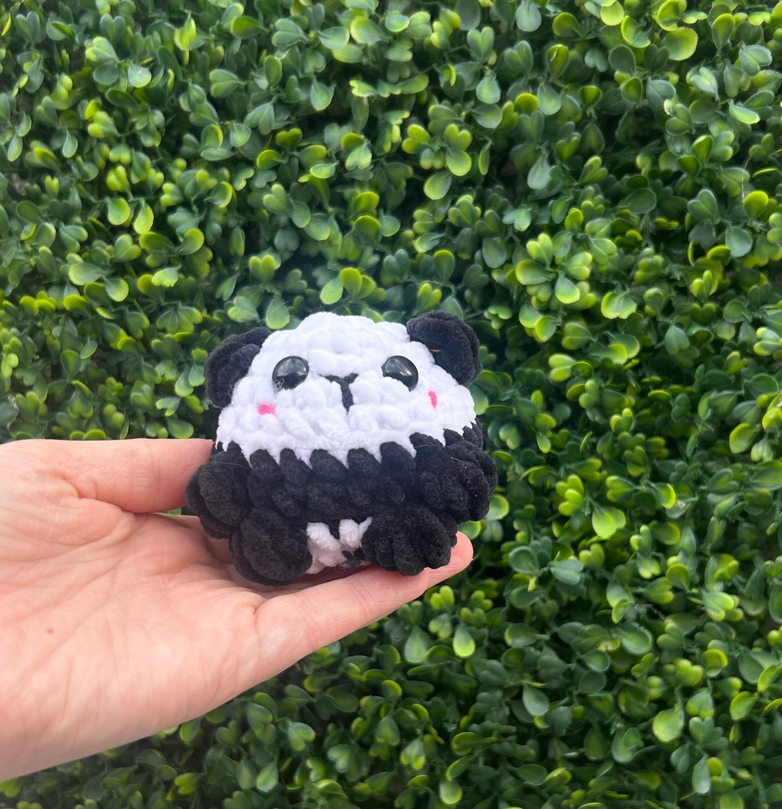 Gehaakte knuffel- Panda beertje, Overige merken, Beer, Nieuw, Meerkleurig