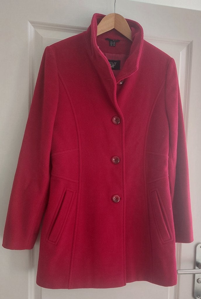 WOLLEN DAMES JAS. MILO COATS.MAAT 40.KLEUR WIJKT IETS AF, Ophalen of Verzenden, Zo goed als nieuw, Maat 38/40 (M)