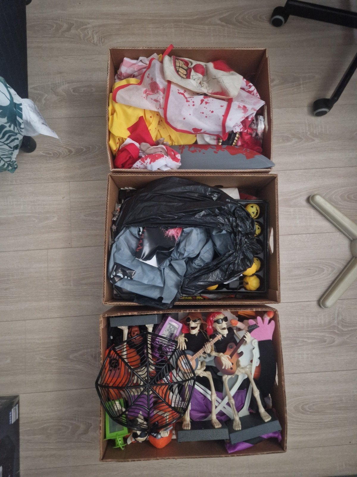 te koop halloween, Ophalen