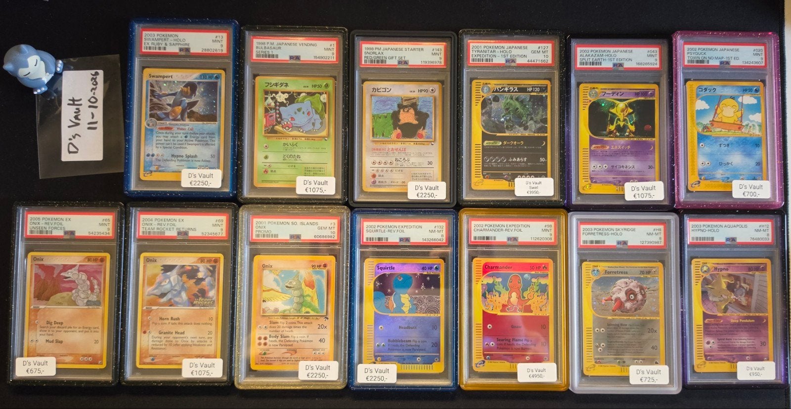 Pokemon psa 7 8 9 10 Slabs Raw Modern Vintage Expedition, Ophalen of Verzenden, Meerdere kaarten, Foil
