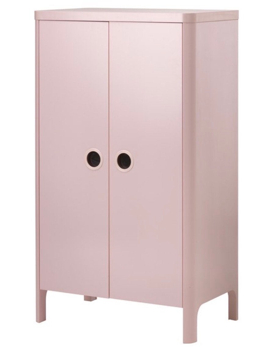 Roze IKEA BUSUNGE garderobekast voor kinderen, gedemonteerd, Ophalen, Gebruikt, Kast