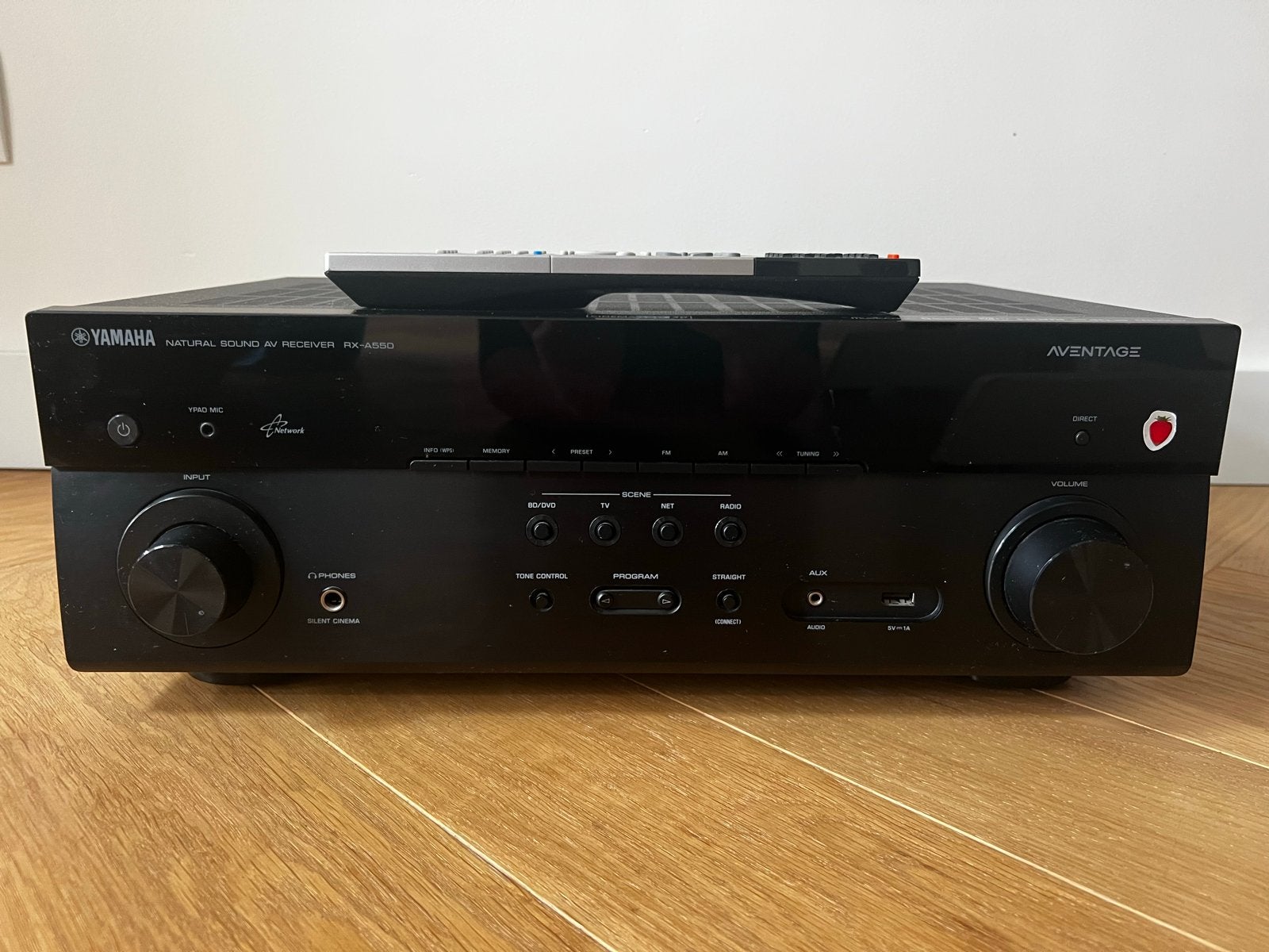 Yamaha natural sound receiver  rx a550 aventage, Yamaha, Ophalen of Verzenden, Zo goed als nieuw, 120 watt of meer