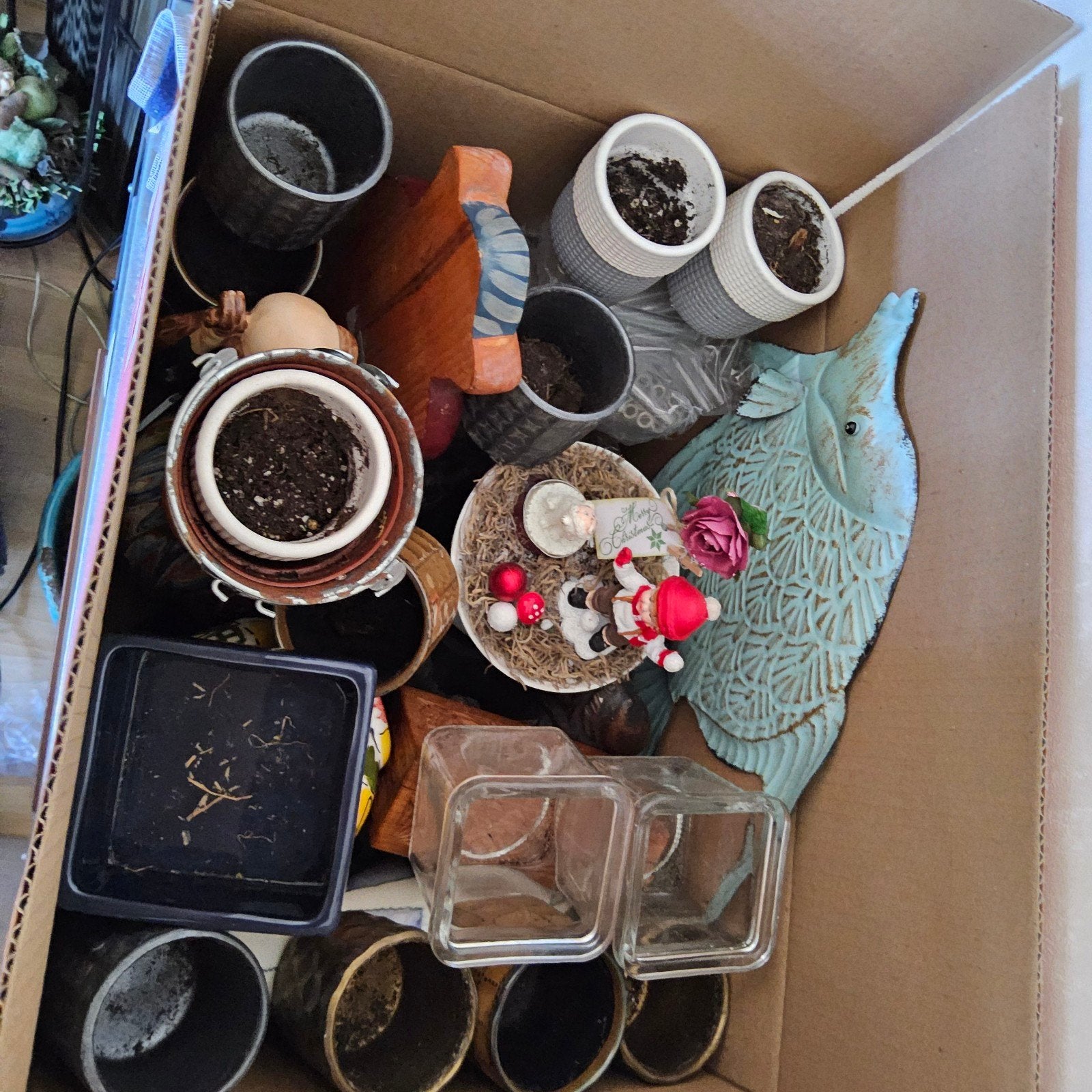 doos met diverse kleine rommelmarkt spul, gratis, Diversen, Ophalen