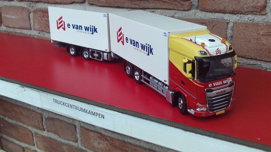 Tekno  Daf  XG  6 x 2  van  E.  van  Wijk  -  Giessen., Ophalen of Verzenden, Nieuw, Bus of Vrachtwagen, Tekno