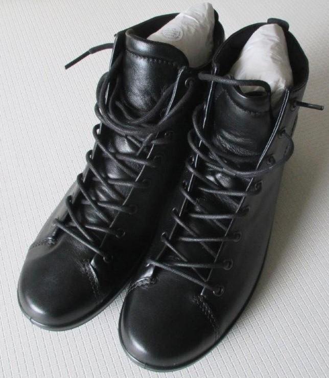 Dames,Ecco,veterboots, sneakers, maat 38, zwart Nieuw, Ecco, Verzenden, Zwart, Nieuw