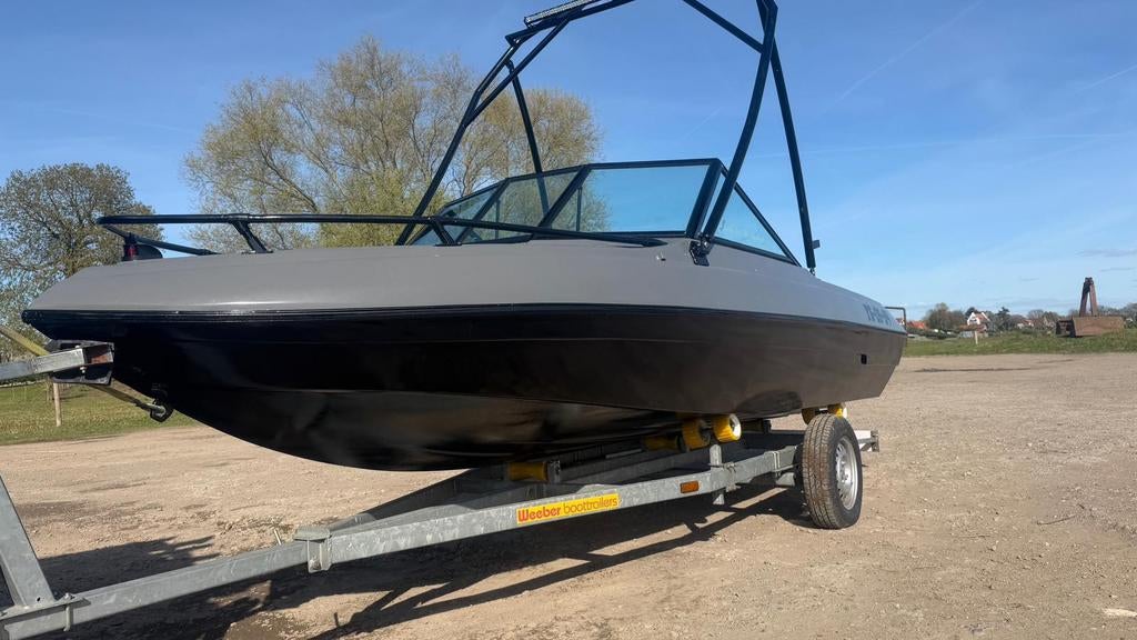 120pk speedboot Mercuiser, Watersport en Boten, Ophalen, Binnenboordmotor, 120 tot 200 pk, Polyester