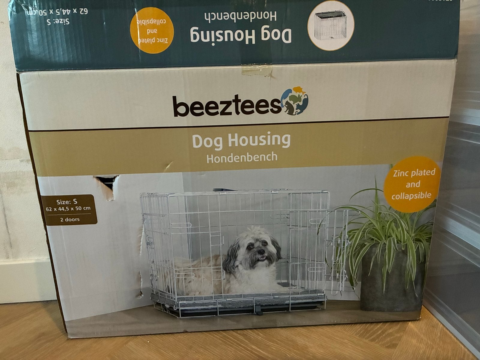 Beeztees hondenbech 62x44,4x50 size 5, Ophalen of Verzenden, Nieuw