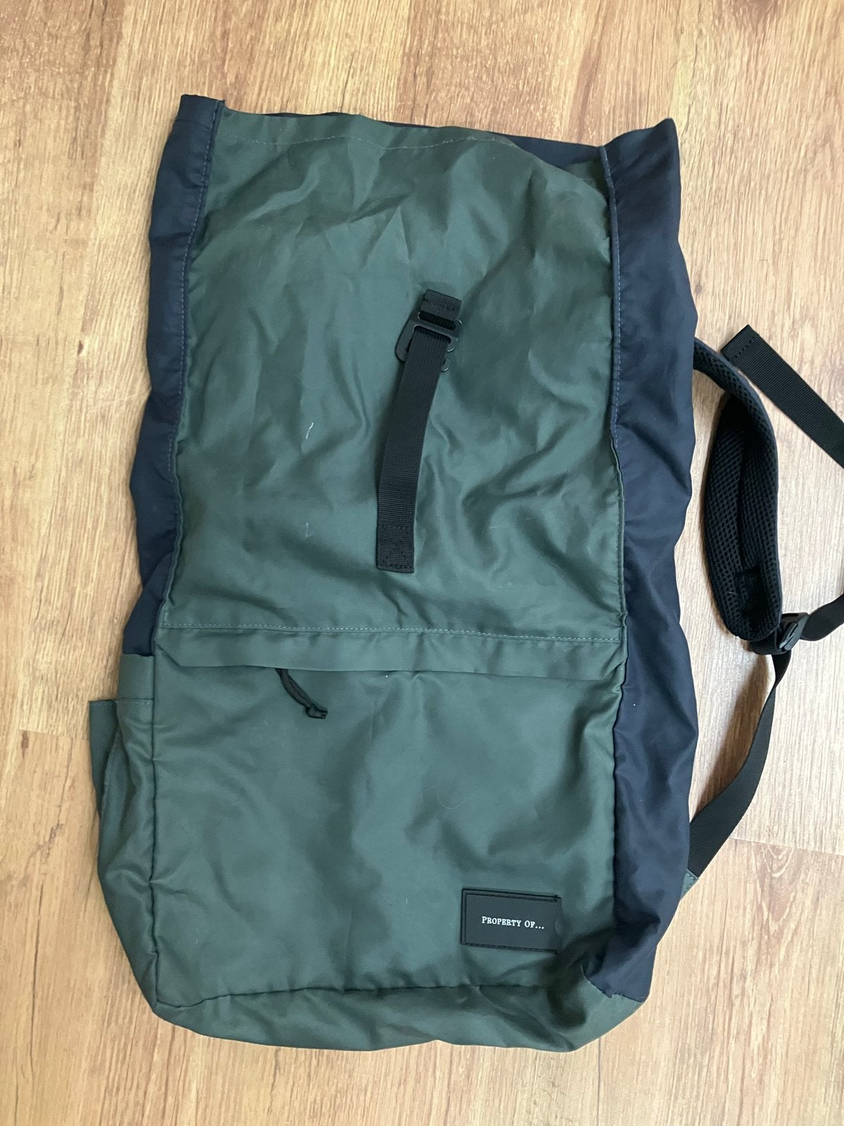 Property Of... rugzak - Groen/Zwart, Gebruikt, 25 tot 40 cm, Ophalen of Verzenden, Overige merken