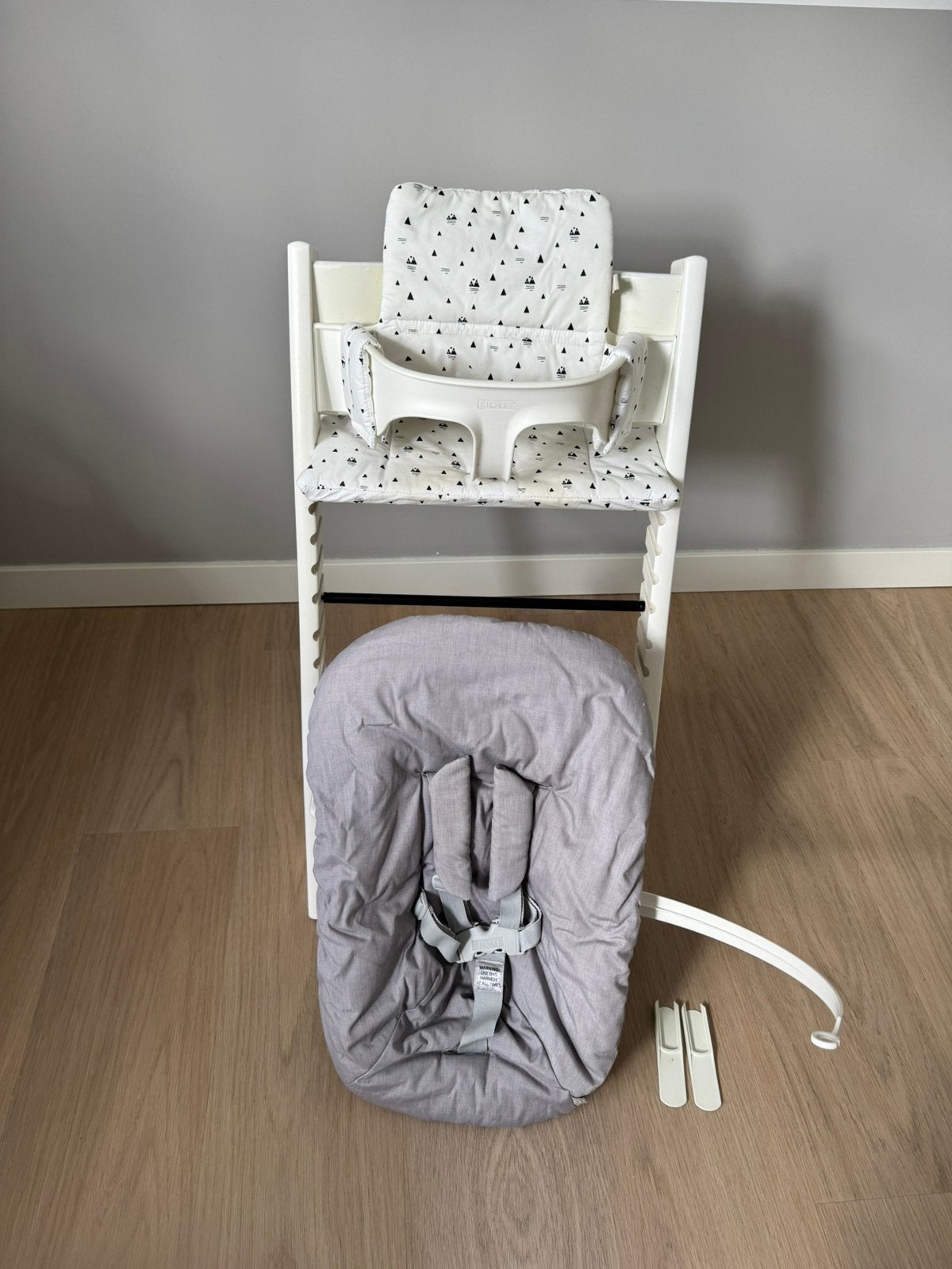 Stokke tripp trapp trip trap kinderstoel met Newborn, Ophalen, Zo goed als nieuw, Meegroeistoel