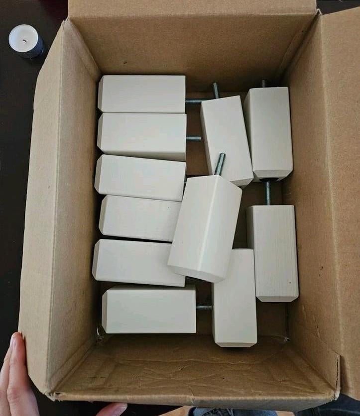 6 IKEA Stubbarp poten wit, Ophalen of Verzenden, Zo goed als nieuw
