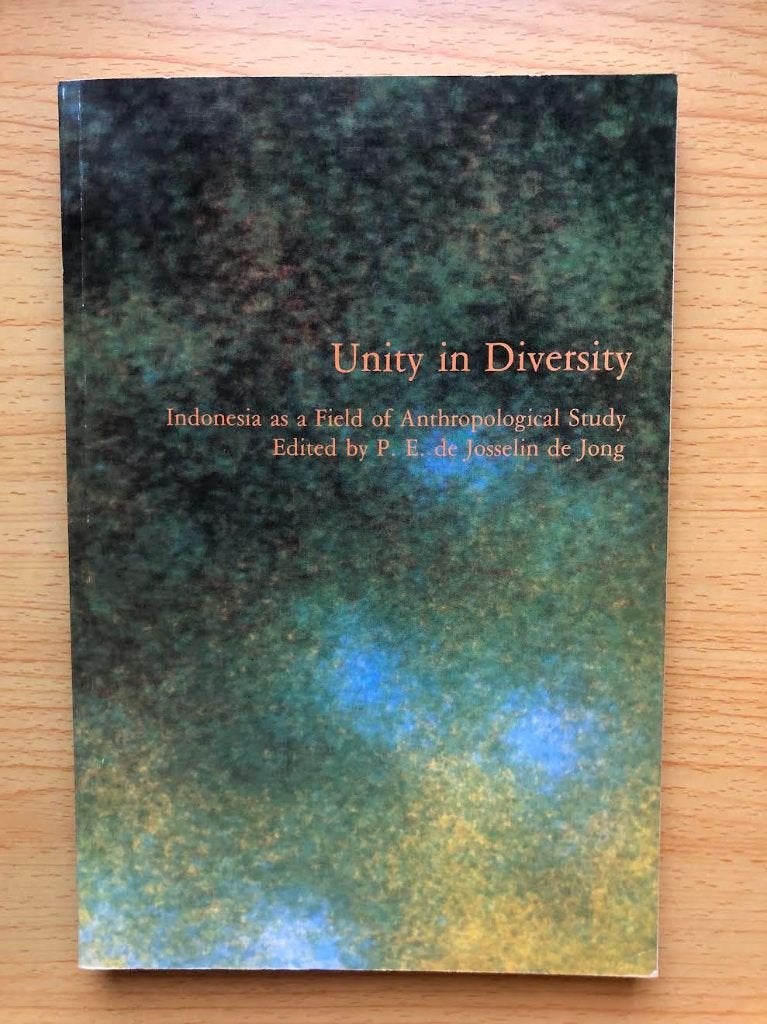 Unity in Diversity. Indonesië als antropologisch studieveld, Ophalen of Verzenden, Zo goed als nieuw, P.E. de Josselin de Jong
