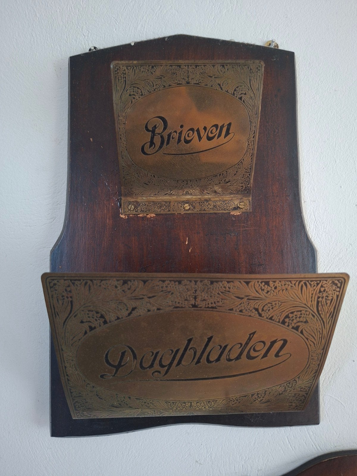 Antieke Brievenhouder / Krantenbak, Ophalen, Gebruikt