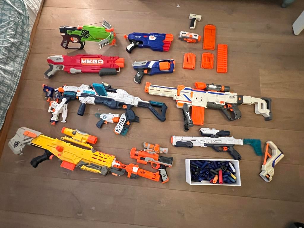 Nerf guns, Ophalen, Gebruikt