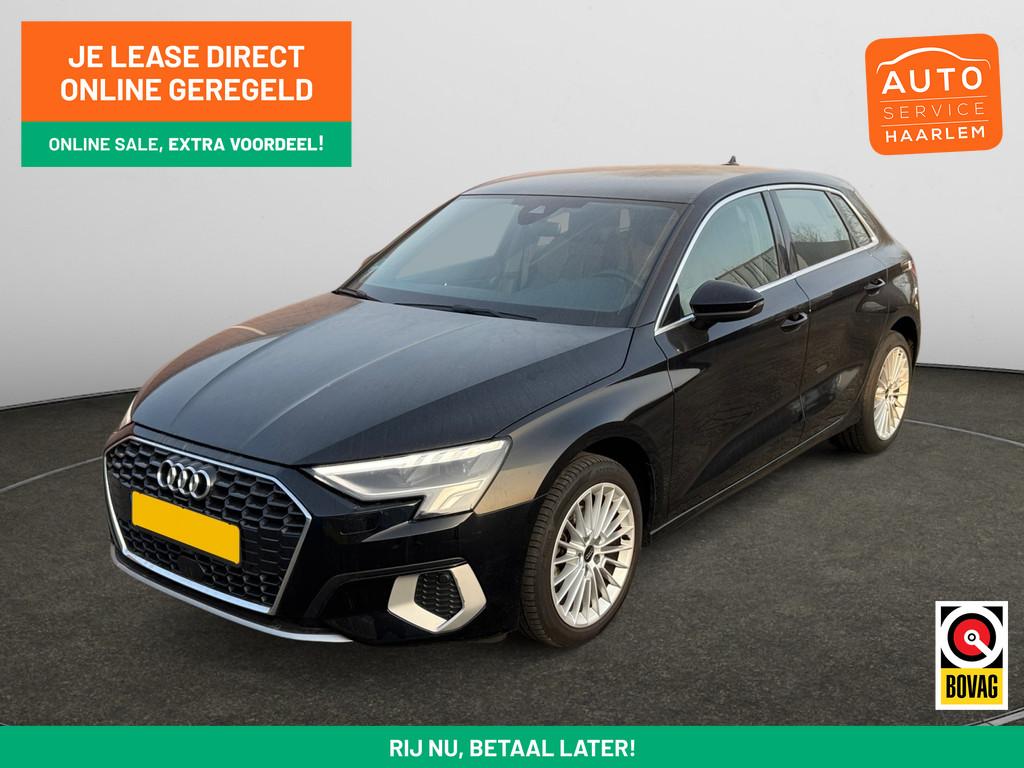 Audi A3 Sportback 30 TFSI Advanced edition Aut- Carplay, And, Stof, Gebruikt, Met garantie (alle), Origineel Nederlands