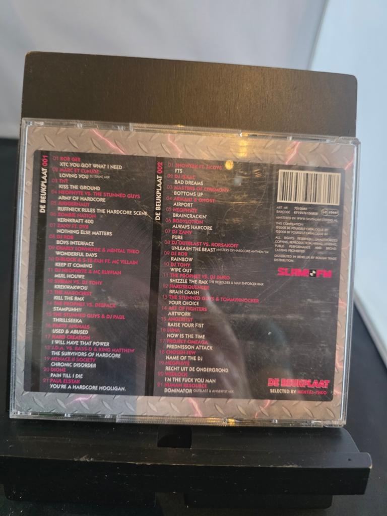 De Beukplaat Selected by Mental Theo CD - Hardcore Dance, Cd's en Dvd's, Cd's | Dance en House, Zo goed als nieuw, Ophalen of Verzenden