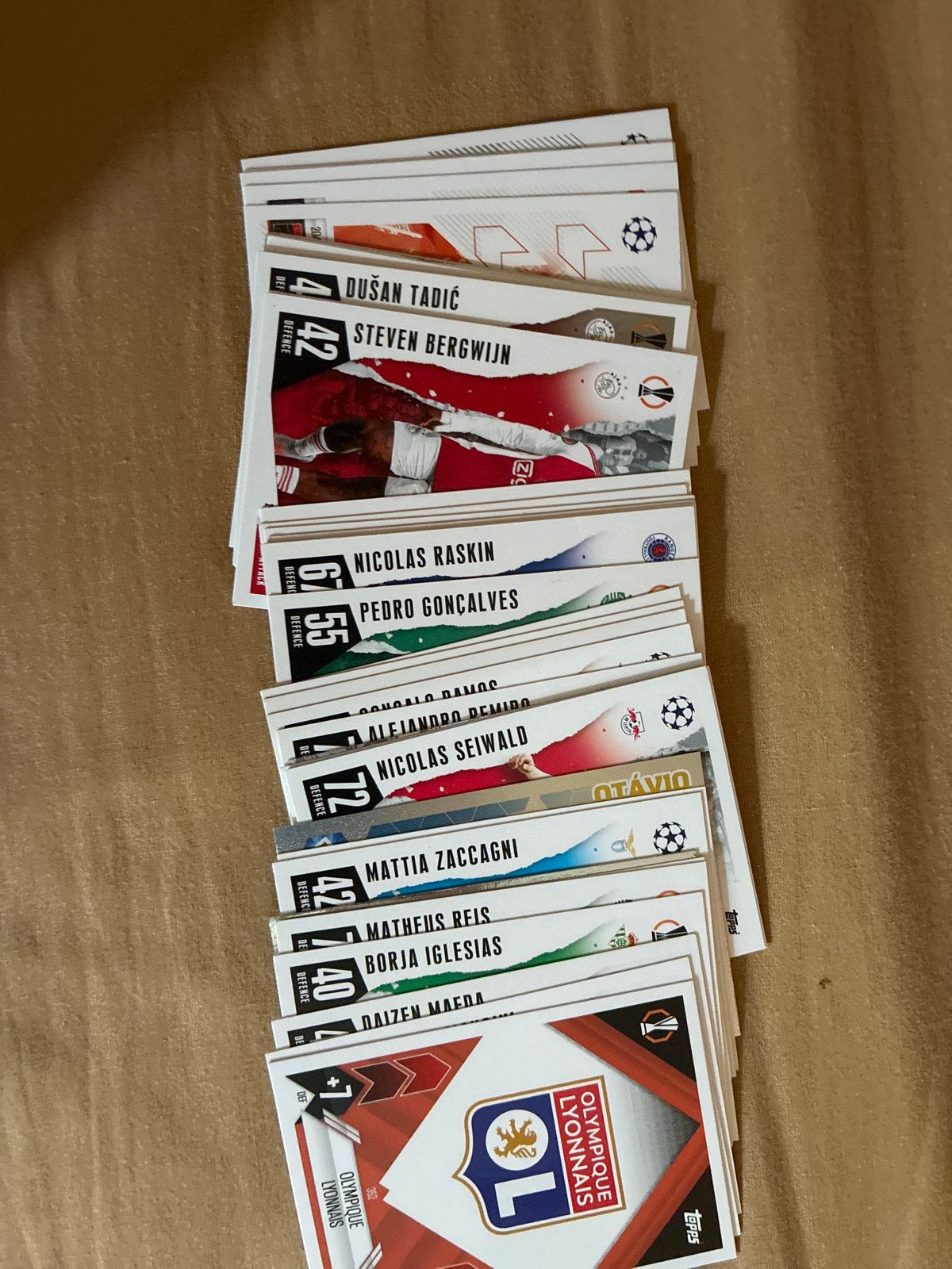 Topps Match Attax Champions League Voetbalkaartjes, Ophalen, Gebruikt, Meerdere kaarten