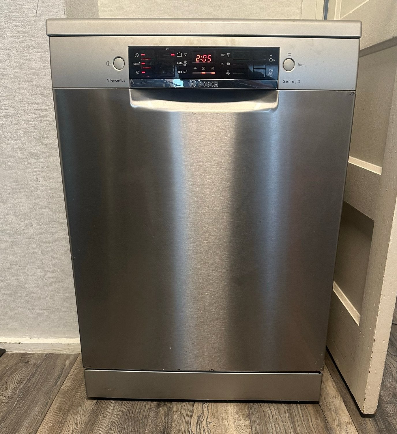 Bosch RVS vaatwasser goede conditie, Witgoed en Apparatuur, Vaatwasmachines, Gebruikt, Minder dan 85 cm, Ophalen of Verzenden