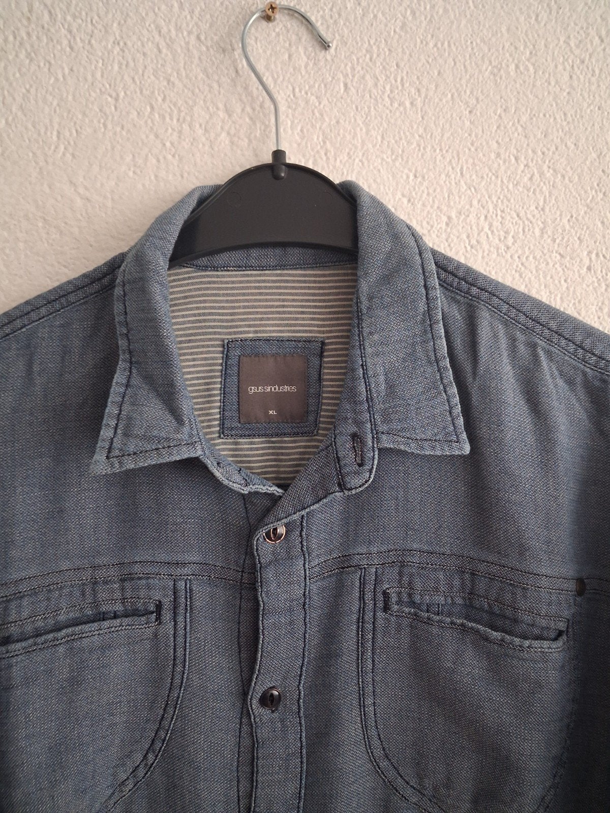 Gsus Industries spijkerblouse XL, Blauw, Ophalen of Verzenden, Gsus Industries, Gedragen