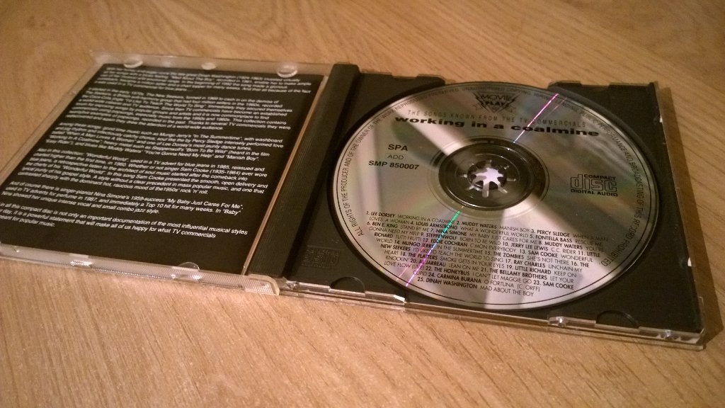 Working in a coalmine - the songs known from the tv commerci, Ophalen, Gebruikt, Tv-soundtrack, Album