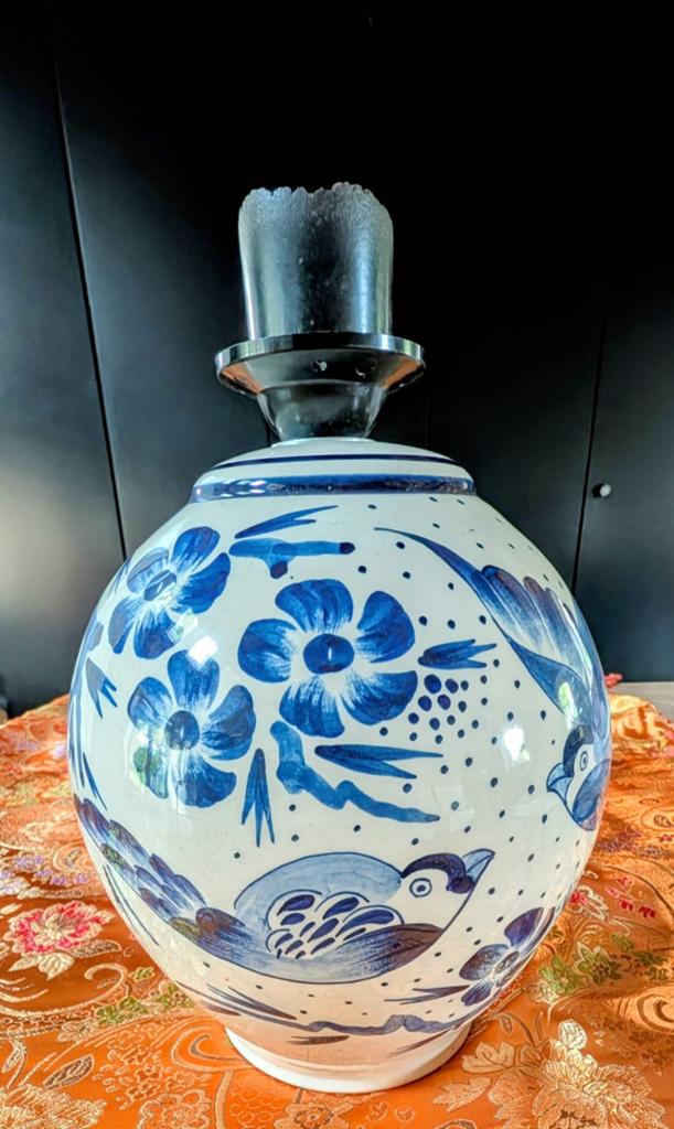 Schemerlamp tafellamp voet delfts blauw, Ophalen of Verzenden, Minder dan 50 cm