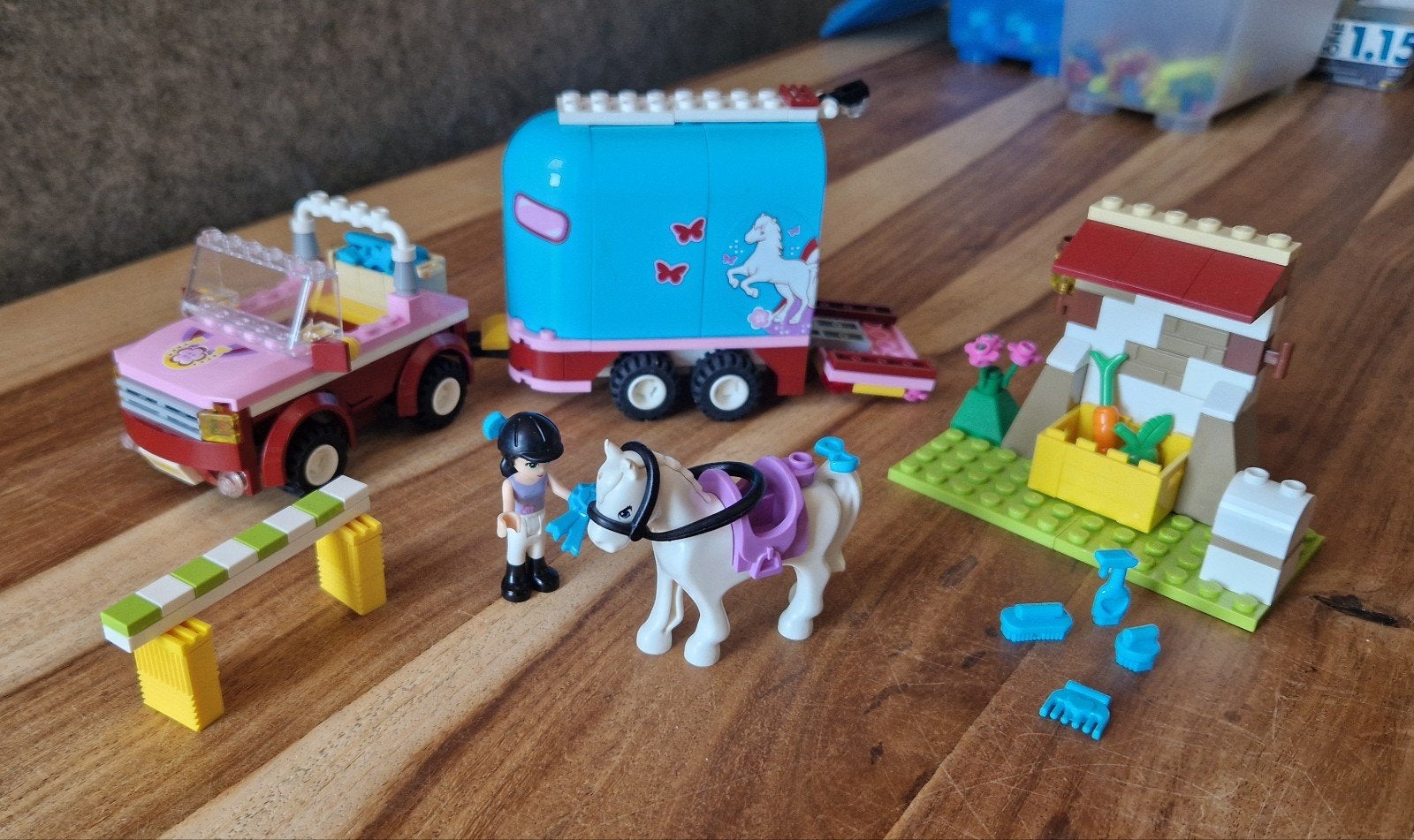 Lego Friends 3186: Stephanie's Paardentrailer - complete set, Lego, Friends, Ophalen of Verzenden, Complete set