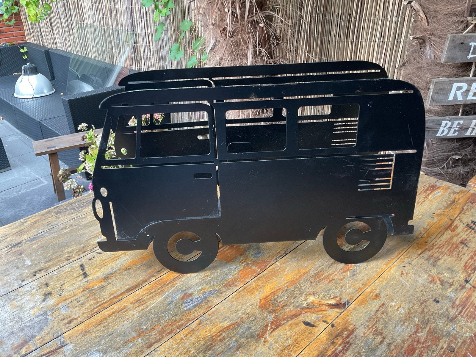 Lectuurbak/tijdschriftenhouder VW T1 Bus, Vintage, Ophalen of Verzenden, Metaal, Gebruikt