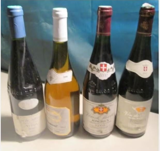4x Vin de Savoie van het jaar 2000, Verzamelen, Wijnen, Frankrijk, Ophalen of Verzenden, Vol, Witte wijn
