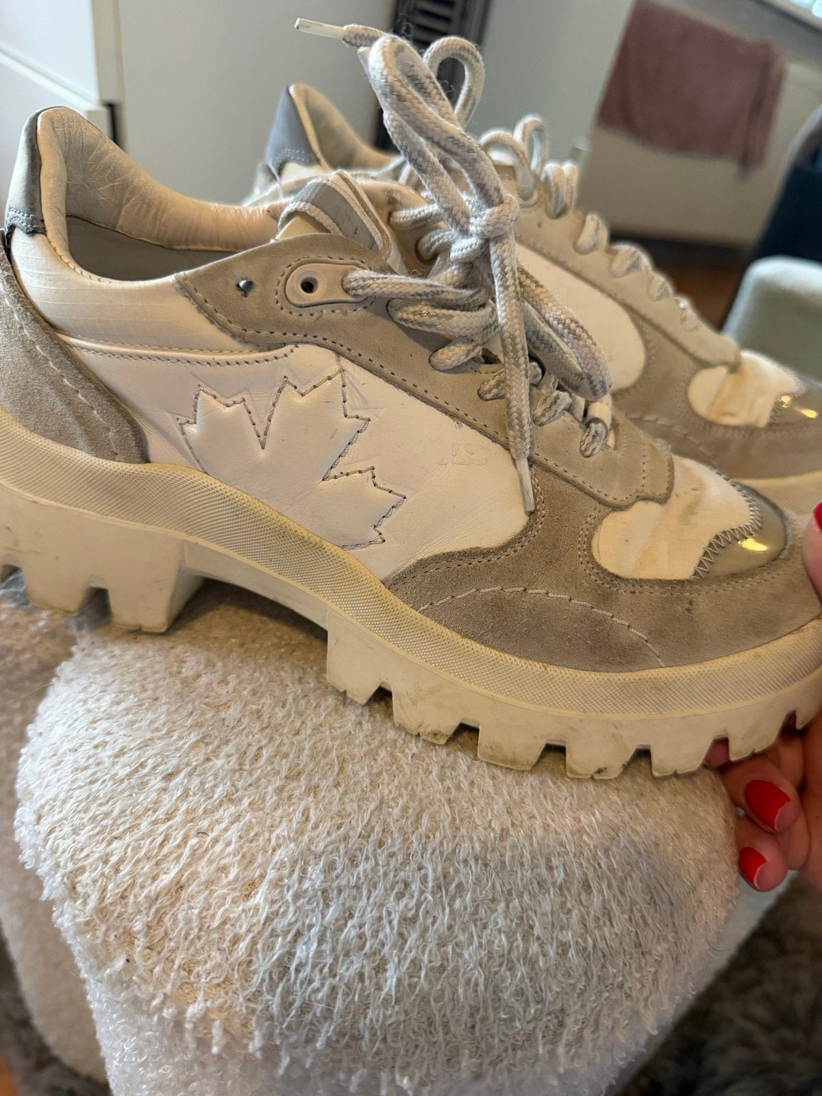 Dsquared2 sneakers - maat 37, Verzenden, Gedragen, Wit, Sneakers of Gympen
