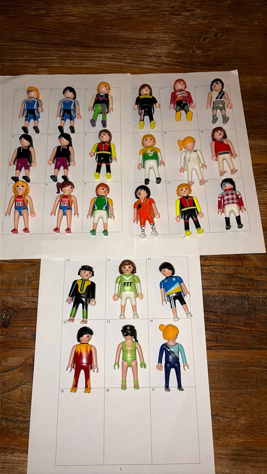 Playmobil losse onderdelen poppetjes sport tennis fiets gym, Ophalen of Verzenden, Gebruikt, Losse onderdelen, Figuren