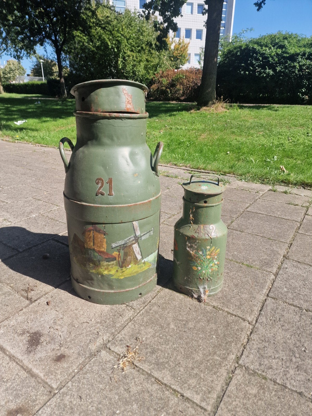 2x Antieke Melkbussen - Decoratief en Uniek, Ophalen of Verzenden