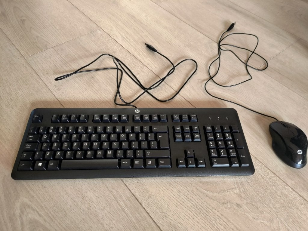 HP Toetsenbord & Muis, Ophalen of Verzenden, HP, Qwerty, Bedraad