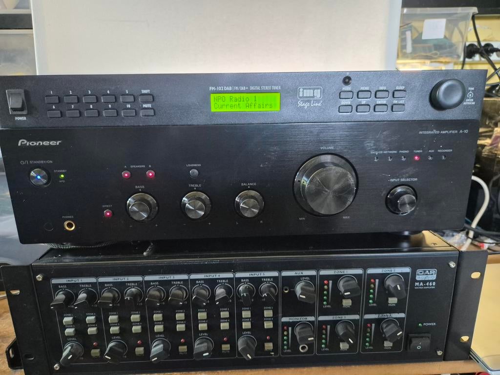 IMG Stageline FM-102 DAB/FM/DAB+ Digitale Stereo Tuner, Ophalen of Verzenden, Gebruikt