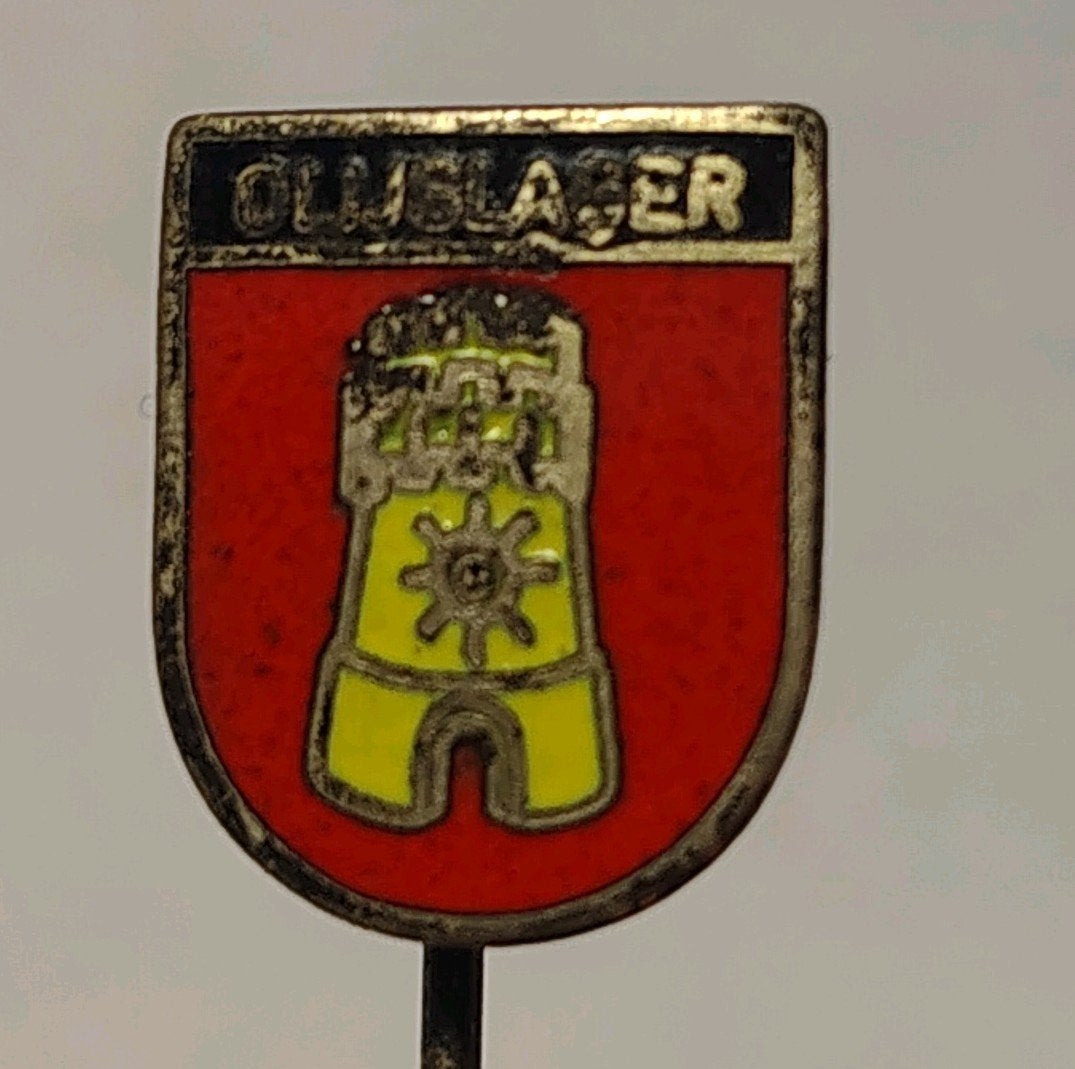 Olijslager Emaille Speldje Steekspeld, Ophalen of Verzenden, Gebruikt, Overige onderwerpen