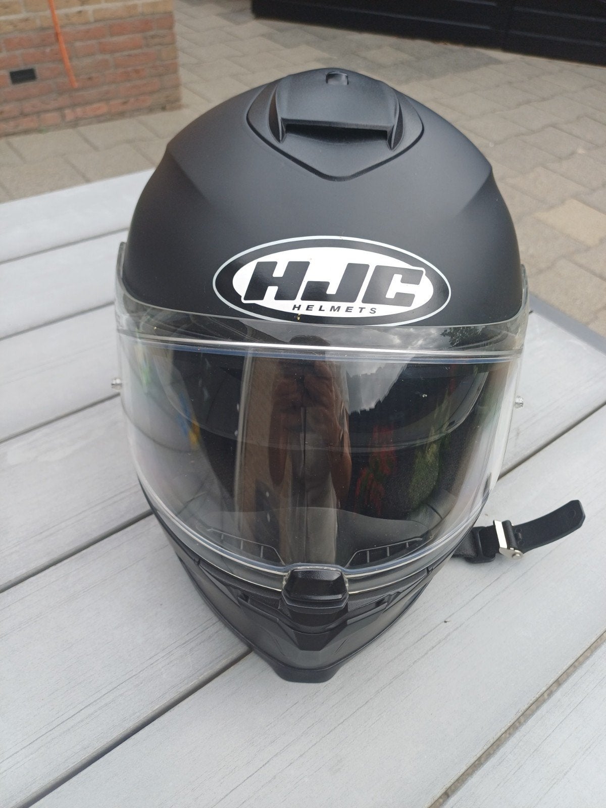HJC Helm voor scooter of motor - Zwart, Ophalen, Tweedehands, S, Heren