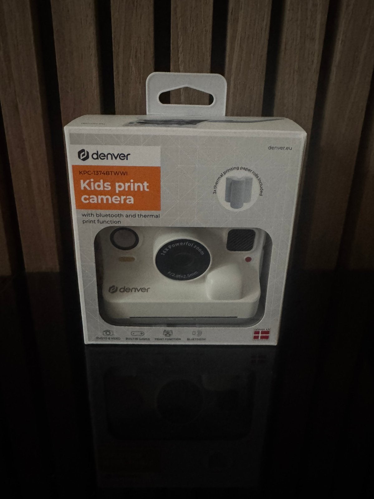 Nieuw Denver KPC-1374BTW/WI Kids Print Camera met Bluetooth, Bluetooth, Nieuw, Ophalen of Verzenden, Kindercamera