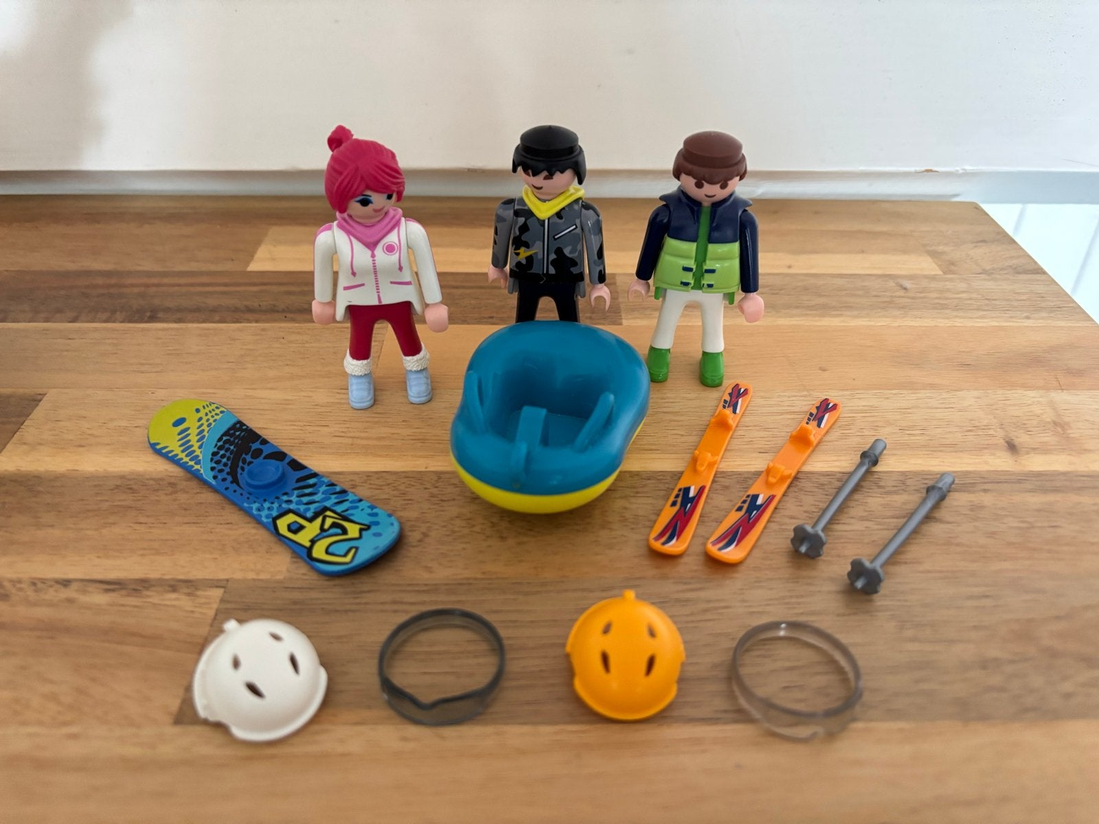 Playmobil Wintersport Set met 3 Figuren en Accessoires, Ophalen of Verzenden, Zo goed als nieuw, Complete set, Figuren