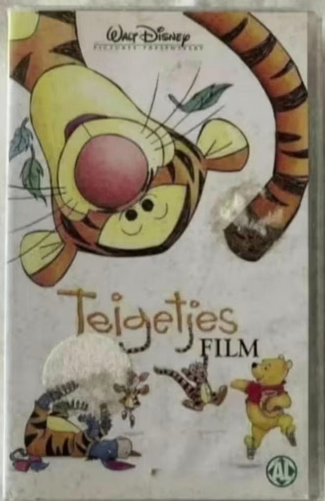 VHS Teigetjes film; Walt Disney; film Teigetje, tijgertje, Alle leeftijden, Ophalen of Verzenden, Zo goed als nieuw