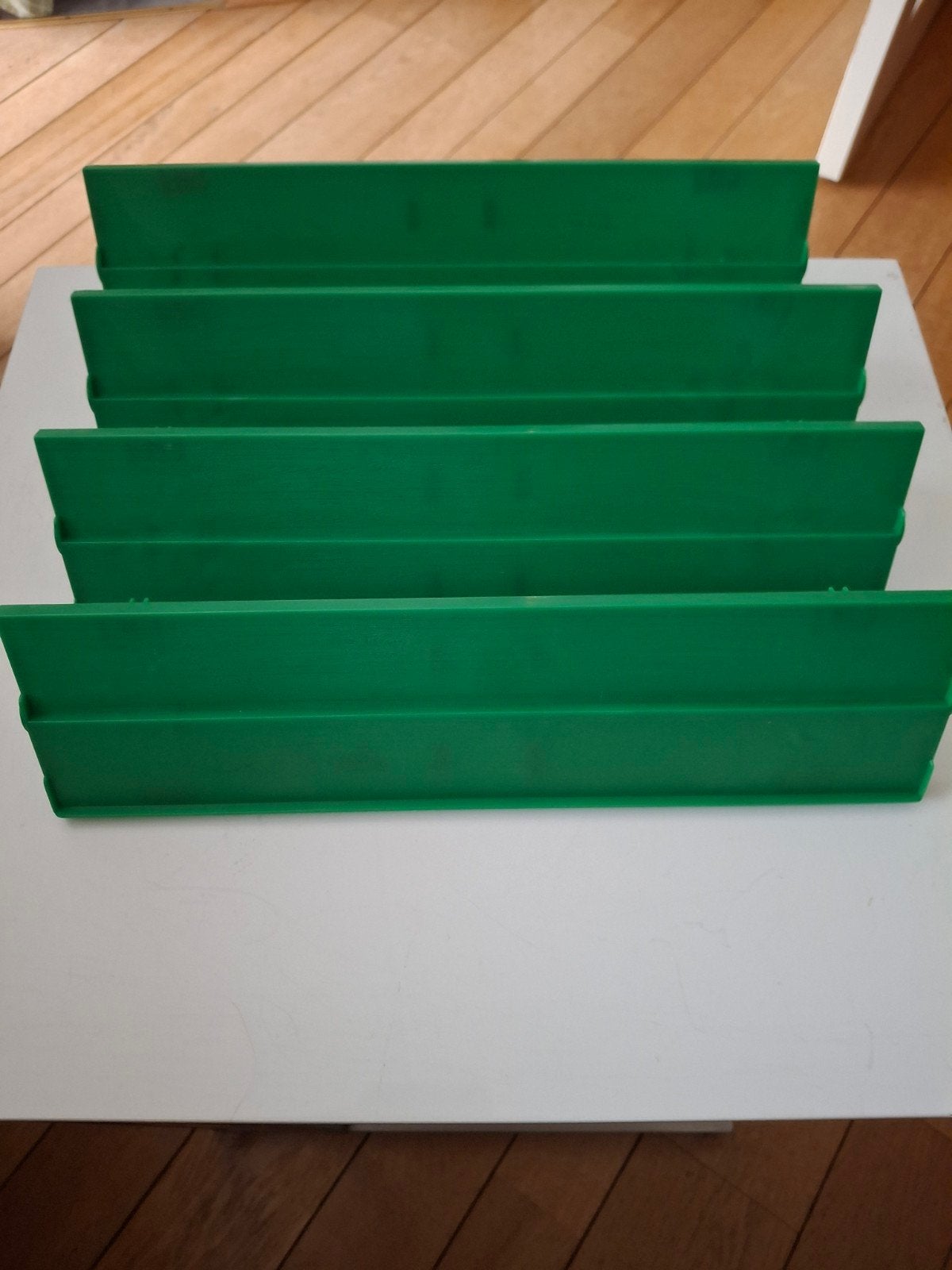 Groene Rummikub opzetplankjes (4 stuks), Ophalen of Verzenden, Gebruikt