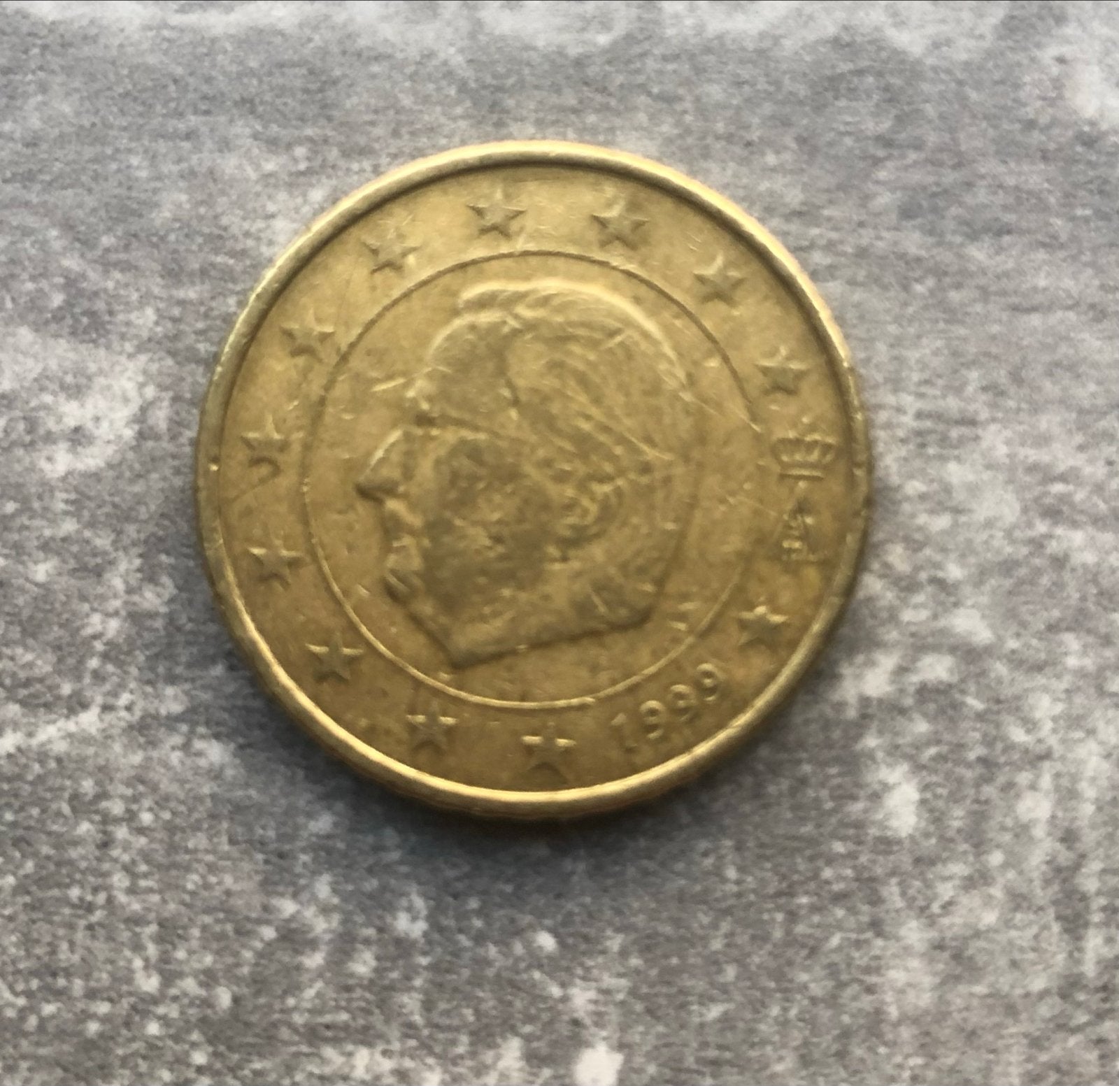 Belgische 50 cent munt 1999, Ophalen, België, 50 cent, Losse munt