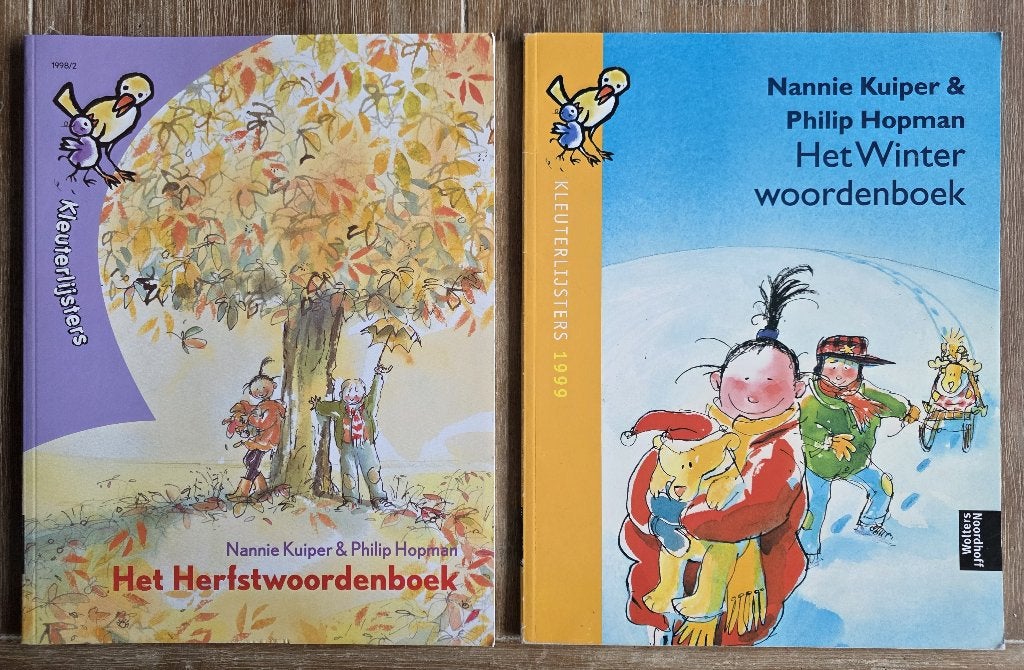 Het herfst en winterwoordenboek - Nannie Kuiper - Taal, Fictie algemeen, Ophalen of Verzenden, Zo goed als nieuw, Voorleesboek