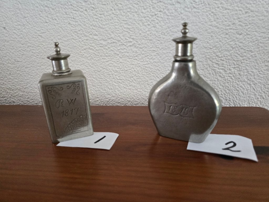 tin, voorwerpen, extra gepolijst (Zilvertin), Antiek en Kunst, Ophalen